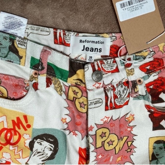 BNWT reformation comic book pants - Picture 9 of 10